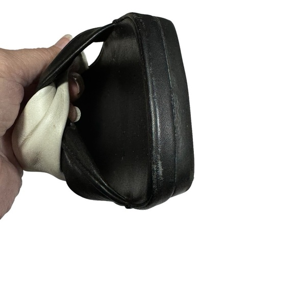 DKNY Donna Karen New York Camelia Leather Wedge Sandals , Size 10 - Picture 6 of 16